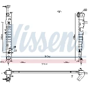 Hladnjak, hlađenje motora NISSENS NIS 675015 IC-D6987B