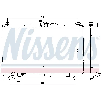Hladnjak, hlađenje motora NISSENS NIS 675017 IC-D6987C