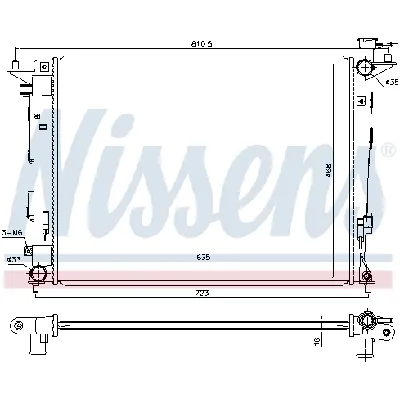 Hladnjak, hlađenje motora NISSENS NIS 675018 IC-DA5A6D