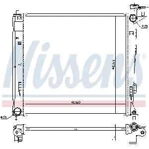 Hladnjak, hlađenje motora NISSENS NIS 675019 IC-DED9A1