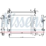 Hladnjak, hlađenje motora NISSENS NIS 675024 IC-E4AA46
