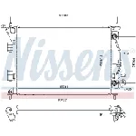 Hladnjak, hlađenje motora NISSENS NIS 675039 IC-E39B48