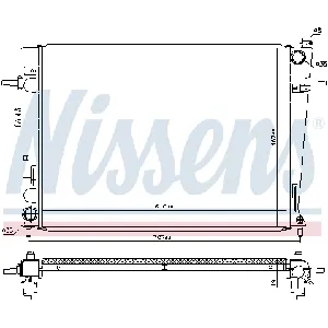 Hladnjak, hlađenje motora NISSENS NIS 675063 IC-C53BA8