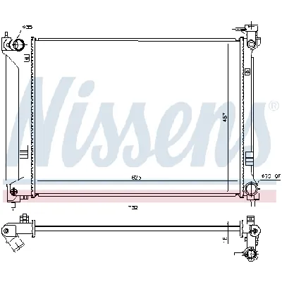 Hladnjak, hlađenje motora NISSENS NIS 675064 IC-F5920E
