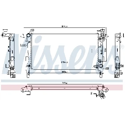 Hladnjak, hlađenje motora NISSENS NIS 675066 IC-DACF5C