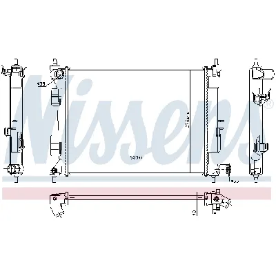 Hladnjak, hlađenje motora NISSENS NIS 675072 IC-E447B7