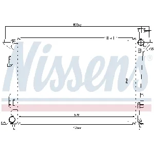Hladnjak, hlađenje motora NISSENS NIS 67522 IC-C22C2D