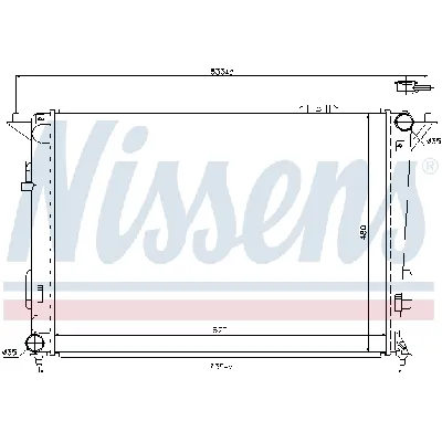 Hladnjak, hlađenje motora NISSENS NIS 67522 IC-C22C2D
