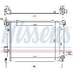 Hladnjak, hlađenje motora NISSENS NIS 67549 IC-CF0205