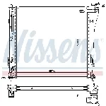 Hladnjak, hlađenje motora NISSENS NIS 67552 IC-C392C8