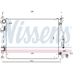 Hladnjak, hlađenje motora NISSENS NIS 67553 IC-C4A057