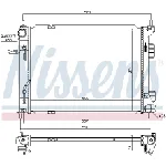 Hladnjak, hlađenje motora NISSENS NIS 67604 IC-DA5A71