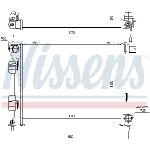 Hladnjak, hlađenje motora NISSENS NIS 67616 IC-D7424E