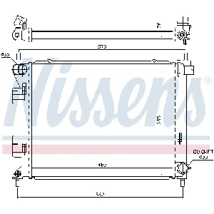 Hladnjak, hlađenje motora NISSENS NIS 67616 IC-D7424E
