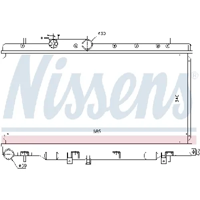 Hladnjak, hlađenje motora NISSENS NIS 67709 IC-A359A2