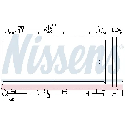 Hladnjak, hlađenje motora NISSENS NIS 67736 IC-D707CD