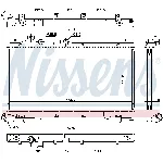 Hladnjak, hlađenje motora NISSENS NIS 67737 IC-D132AC
