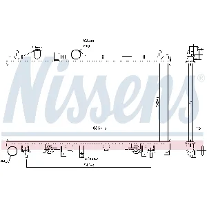 Hladnjak, hlađenje motora NISSENS NIS 67741 IC-DED9A2