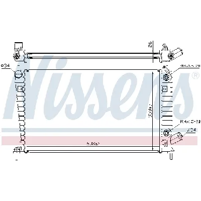 Hladnjak, hlađenje motora NISSENS NIS 68001A IC-473529