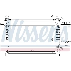 Hladnjak, hlađenje motora NISSENS NIS 68005A IC-A96074