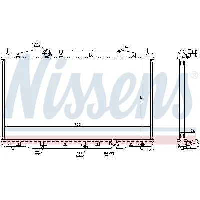 Hladnjak, hlađenje motora NISSENS NIS 68092 IC-D8C21B