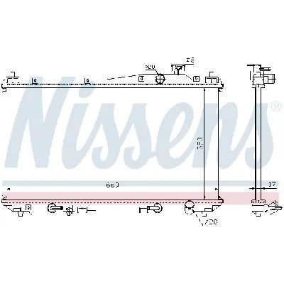 Hladnjak, hlađenje motora NISSENS NIS 68115 IC-A359A7