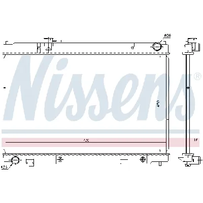 Hladnjak, hlađenje motora NISSENS NIS 681214 IC-D74241
