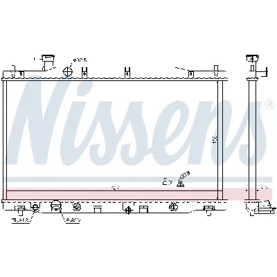 Hladnjak, hlađenje motora NISSENS NIS 681372 IC-D309C5