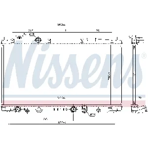 Hladnjak, hlađenje motora NISSENS NIS 681374 IC-D6987D