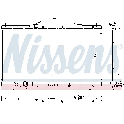 Hladnjak, hlađenje motora NISSENS NIS 681375 IC-D6987E