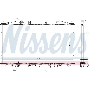 Hladnjak, hlađenje motora NISSENS NIS 68138 IC-D78B3B