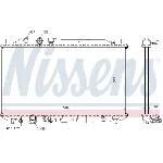 Hladnjak, hlađenje motora NISSENS NIS 68141 IC-C22C2A