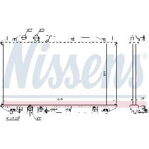 Hladnjak, hlađenje motora NISSENS NIS 68141 IC-C22C2A