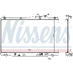 Hladnjak, hlađenje motora NISSENS NIS 68142 IC-C35D23