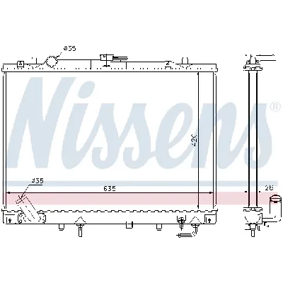 Hladnjak, hlađenje motora NISSENS NIS 68154 IC-A96067