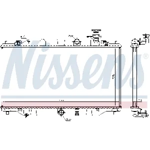 Hladnjak, hlađenje motora NISSENS NIS 68536 IC-D309DB