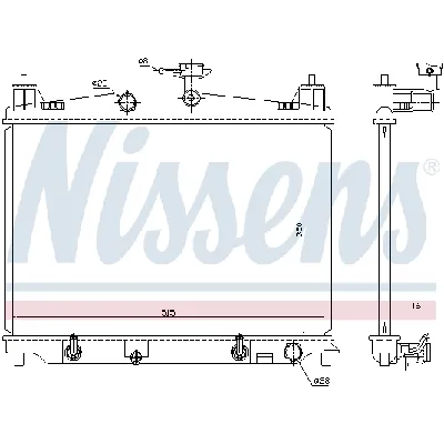 Hladnjak, hlađenje motora NISSENS NIS 68538 IC-D74254