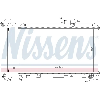 Hladnjak, hlađenje motora NISSENS NIS 68540 IC-D69845