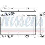 Hladnjak, hlađenje motora NISSENS NIS 68550 IC-D742A3