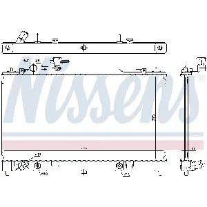 Hladnjak, hlađenje motora NISSENS NIS 68550 IC-D742A3