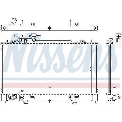 Hladnjak, hlađenje motora NISSENS NIS 68550 IC-D742A3