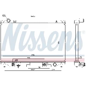 Hladnjak, hlađenje motora NISSENS NIS 68552 IC-DACF6D