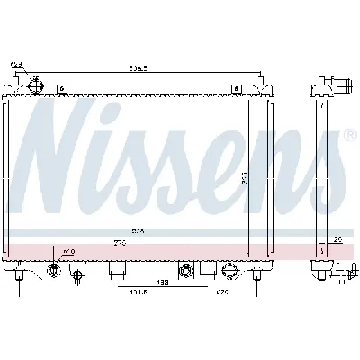 Hladnjak, hlađenje motora NISSENS NIS 68552 IC-DACF6D