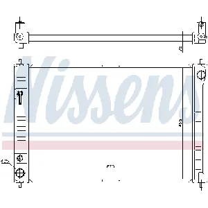 Hladnjak, hlađenje motora NISSENS NIS 68743 IC-D33ED3