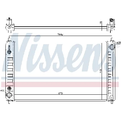 Hladnjak, hlađenje motora NISSENS NIS 68762 IC-D76297