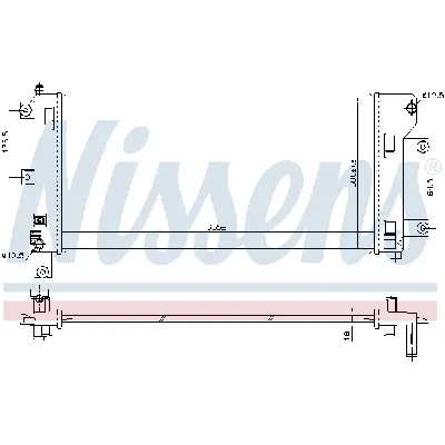 Hladnjak, hlađenje motora NISSENS NIS 68765 IC-D7554D
