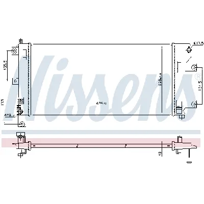 Hladnjak, hlađenje motora NISSENS NIS 68773 IC-DACF74