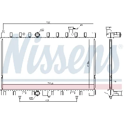 Hladnjak, hlađenje motora NISSENS NIS 68789 IC-DED9A6