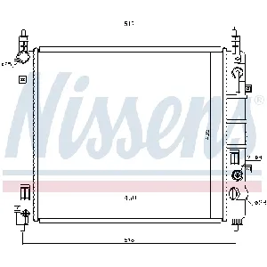 Hladnjak, hlađenje motora NISSENS NIS 68796 IC-D74232