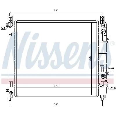 Hladnjak, hlađenje motora NISSENS NIS 68796 IC-D74232